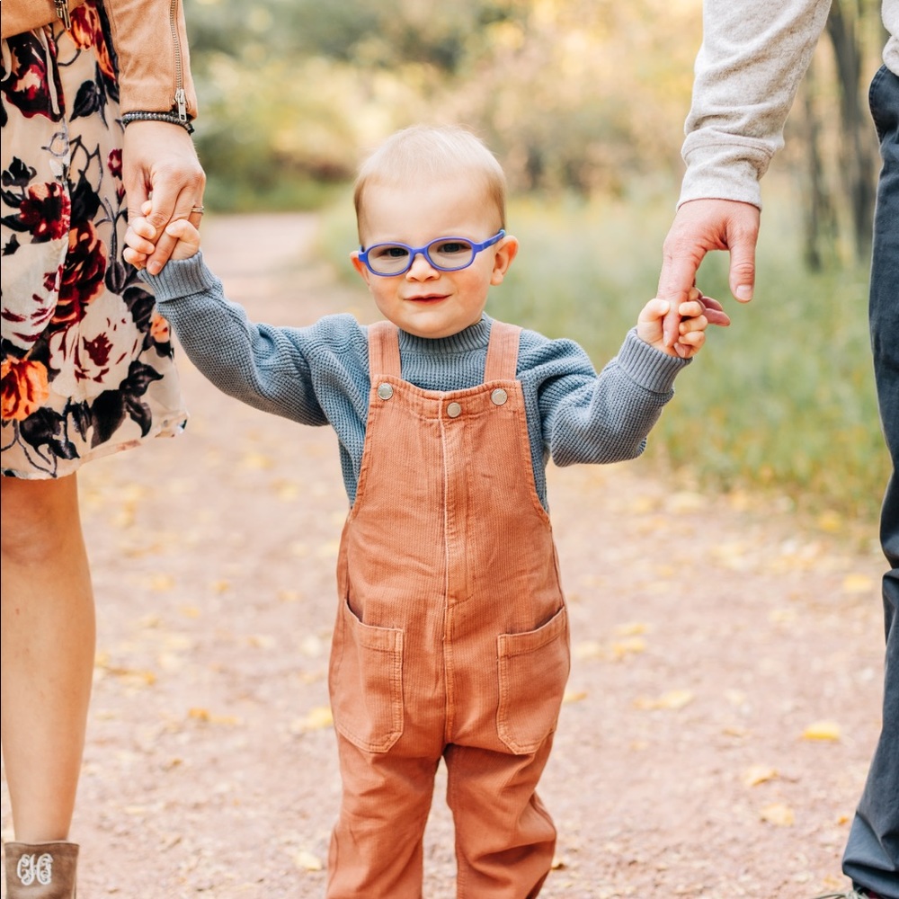 Zara Baby Boy Rust Knit Overalls